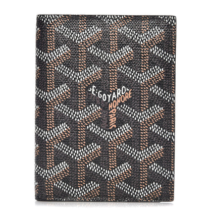 Goyard Goyardine Saint Marc Folding Card Case Black 1 of 7