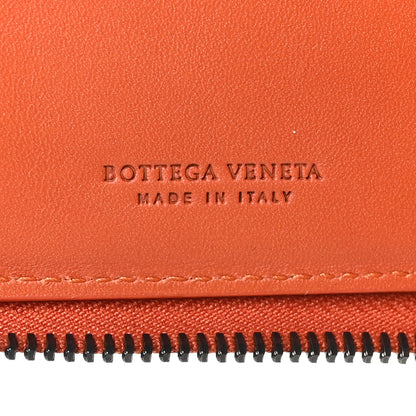 Bottega Veneta Nappa Intrecciato Zip Around Compact Wallet Brique 7 of 9
