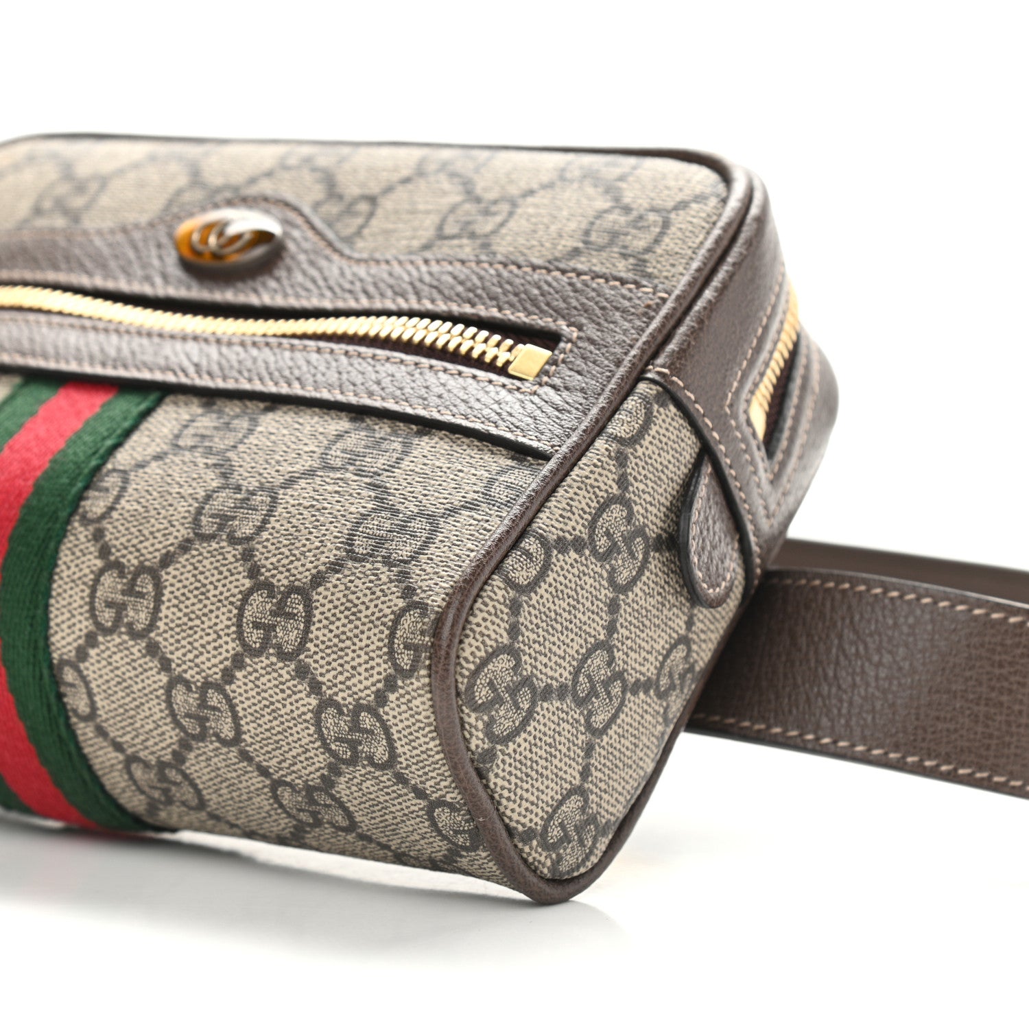 Gucci GG Supreme Monogram Small Ophidia Belt Bag 75 30 Dark Brown 10 of 10
