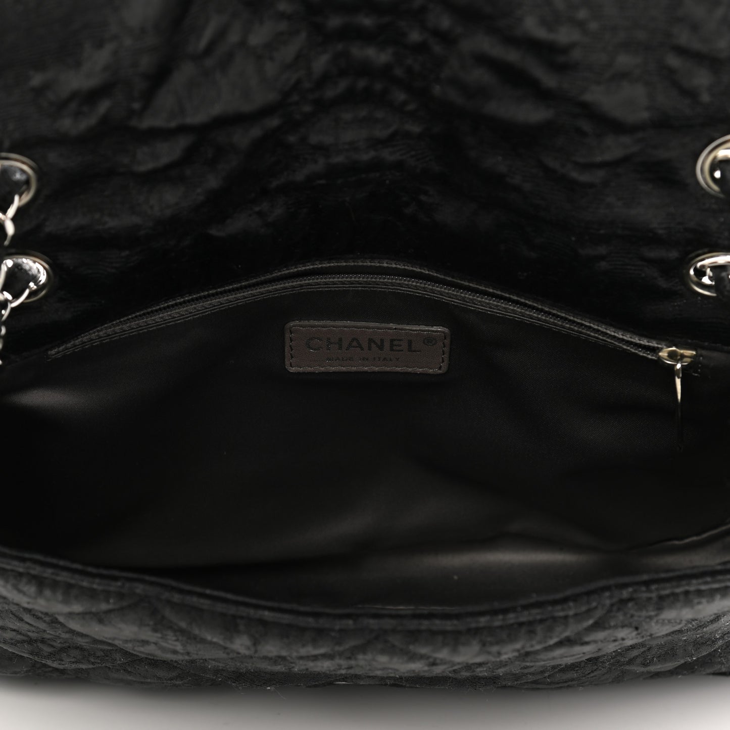 Coated Canvas Quilted Le Marais Flap Black