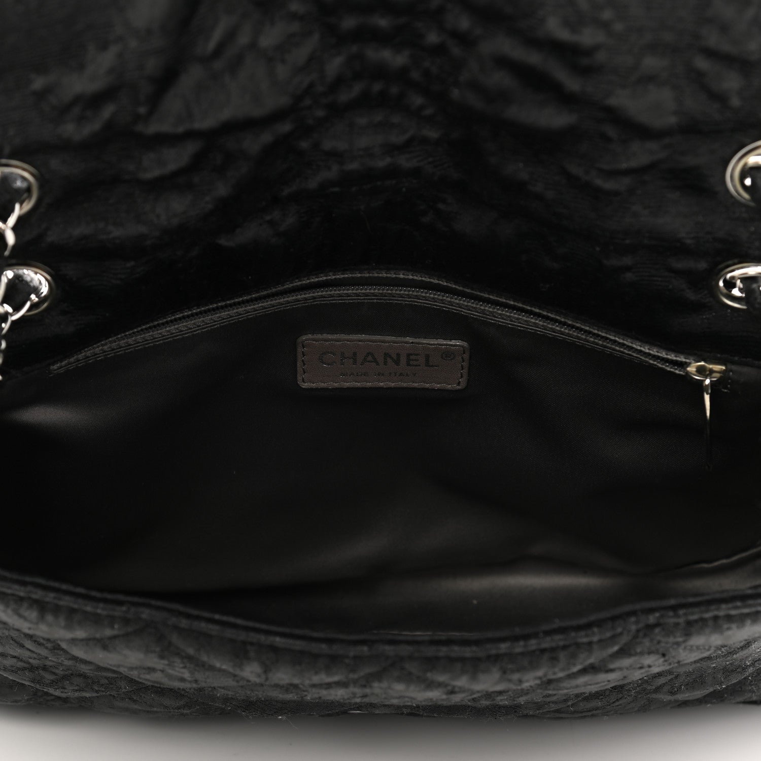 Chanel Coated Canvas Quilted Le Marais Flap Black 5 of 10