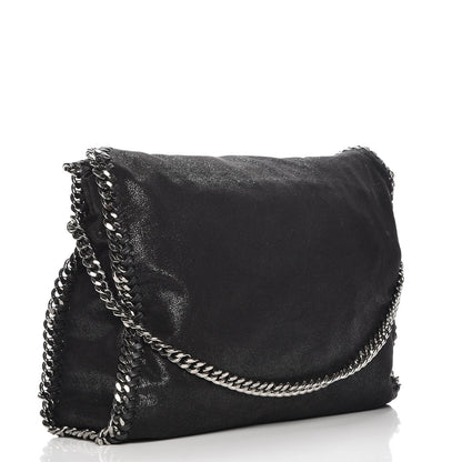 Stella McCartney Shaggy Deer Falabella Fold Over Tote Black 4 of 11