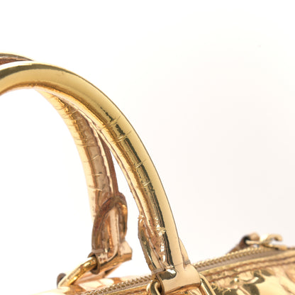 Louis Vuitton Monogram Miroir Speedy 35 Gold 14 of 14