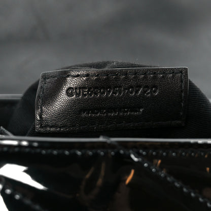 Saint Laurent Patent Y Quilted Monogram Toy Loulou Crossbody Bag Black 8 of 11