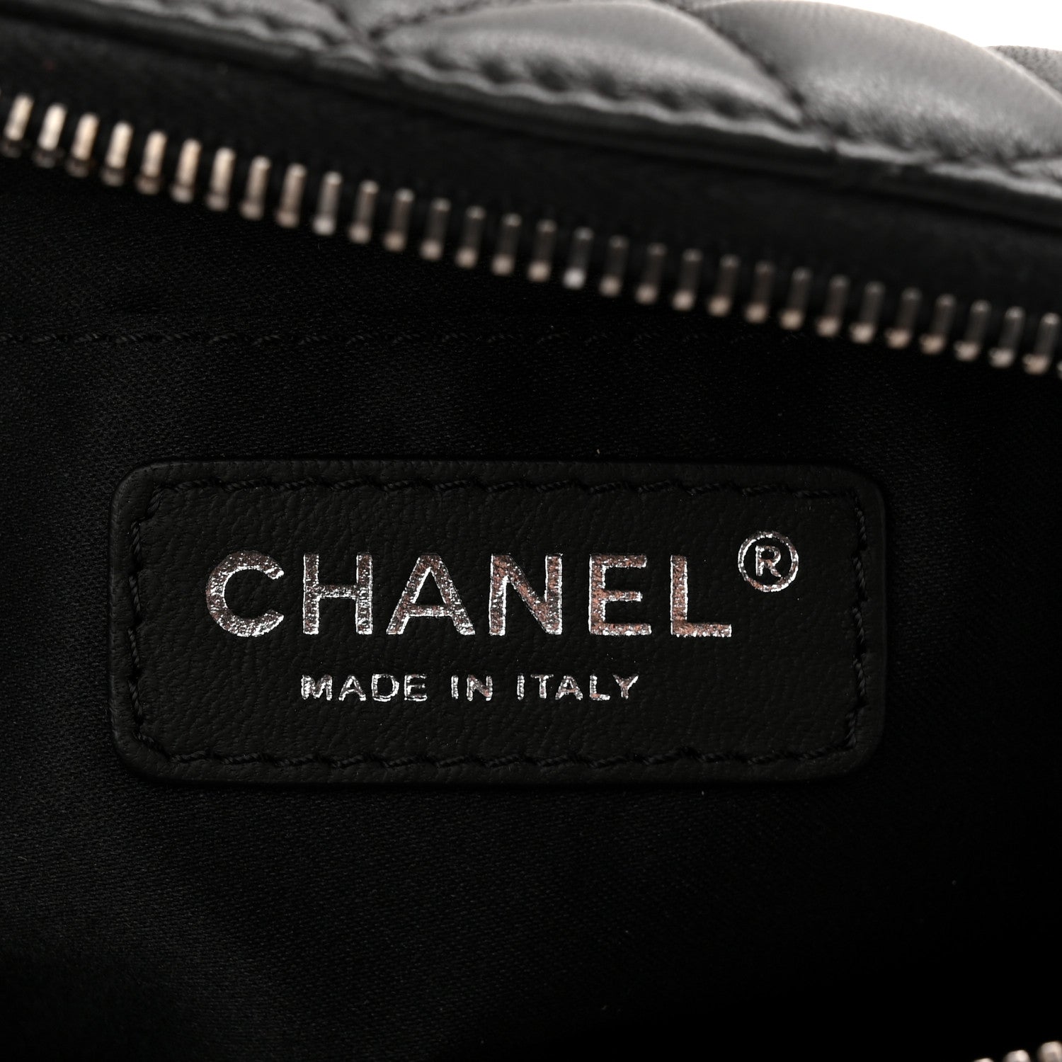 Chanel Lambskin Quilted Banane Waist Bag Fanny Pack Black 6 of 11