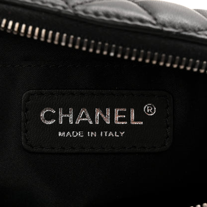 Chanel Lambskin Quilted Banane Waist Bag Fanny Pack Black 6 of 11
