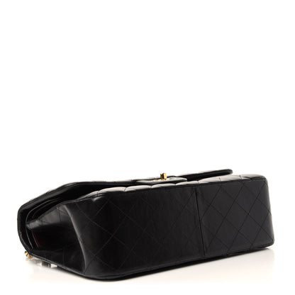 Chanel Lambskin Quilted Jumbo Double Flap Black 5 of 17