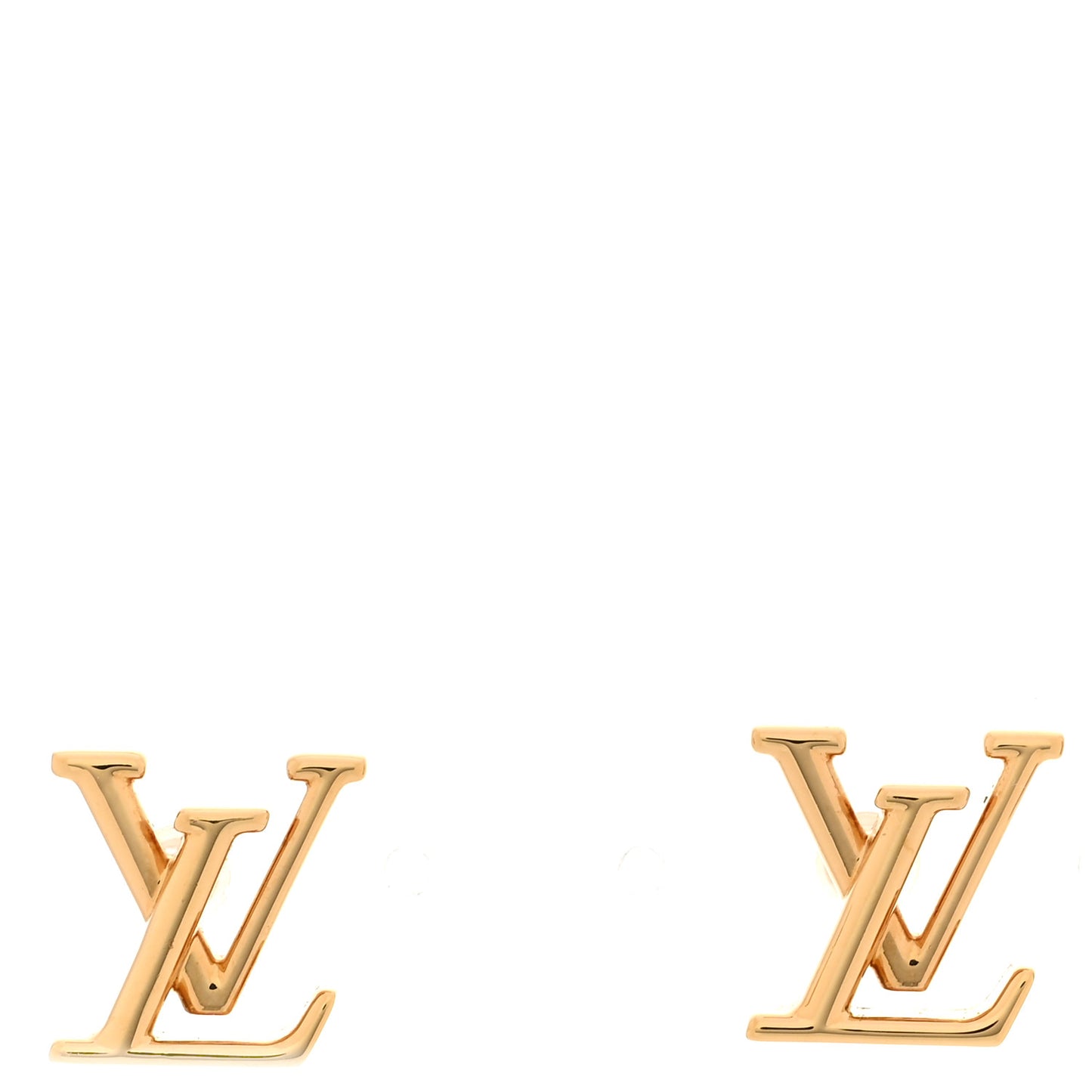Metal LV Iconic Earrings Gold