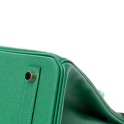 Hermes Epsom Birkin 30 Vert Vertigo 9 of 14