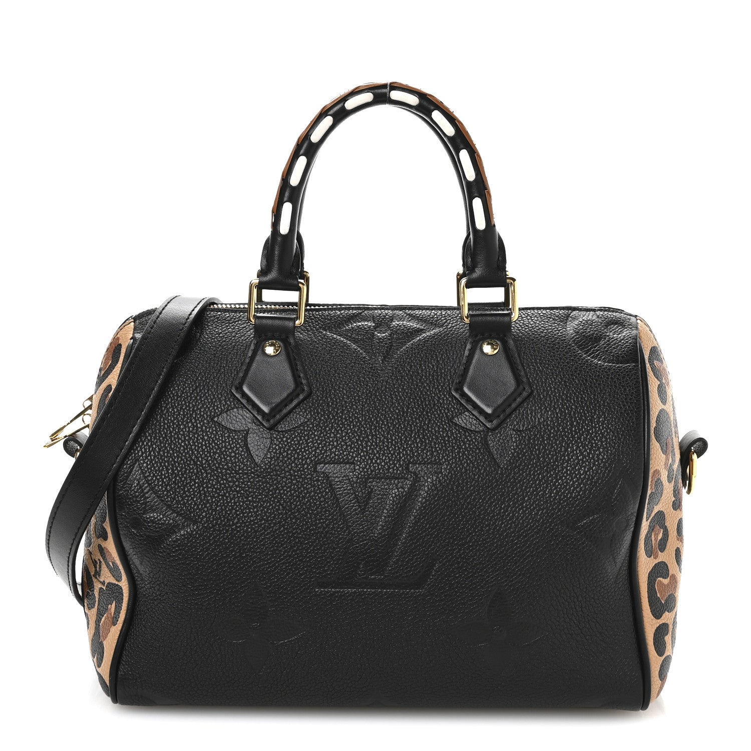 Louis Vuitton Empreinte Monogram Giant Wild At Heart Speedy Bandouliere 25 Black 1 of 9