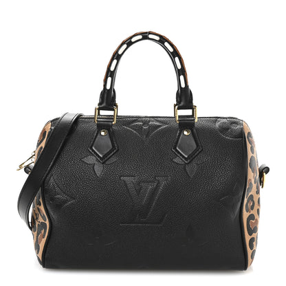 Louis Vuitton Empreinte Monogram Giant Wild At Heart Speedy Bandouliere 25 Black 1 of 9