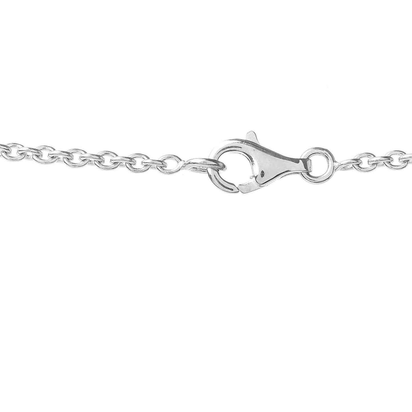 18K White Gold Interlocking LOVE Necklace