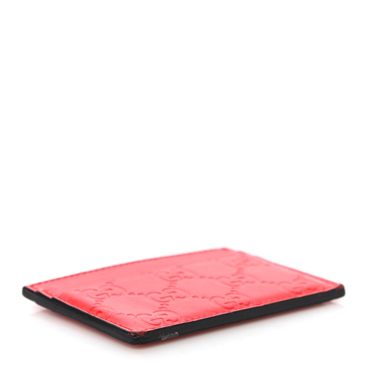 Gucci Guccissima Card Holder Red 4 of 17