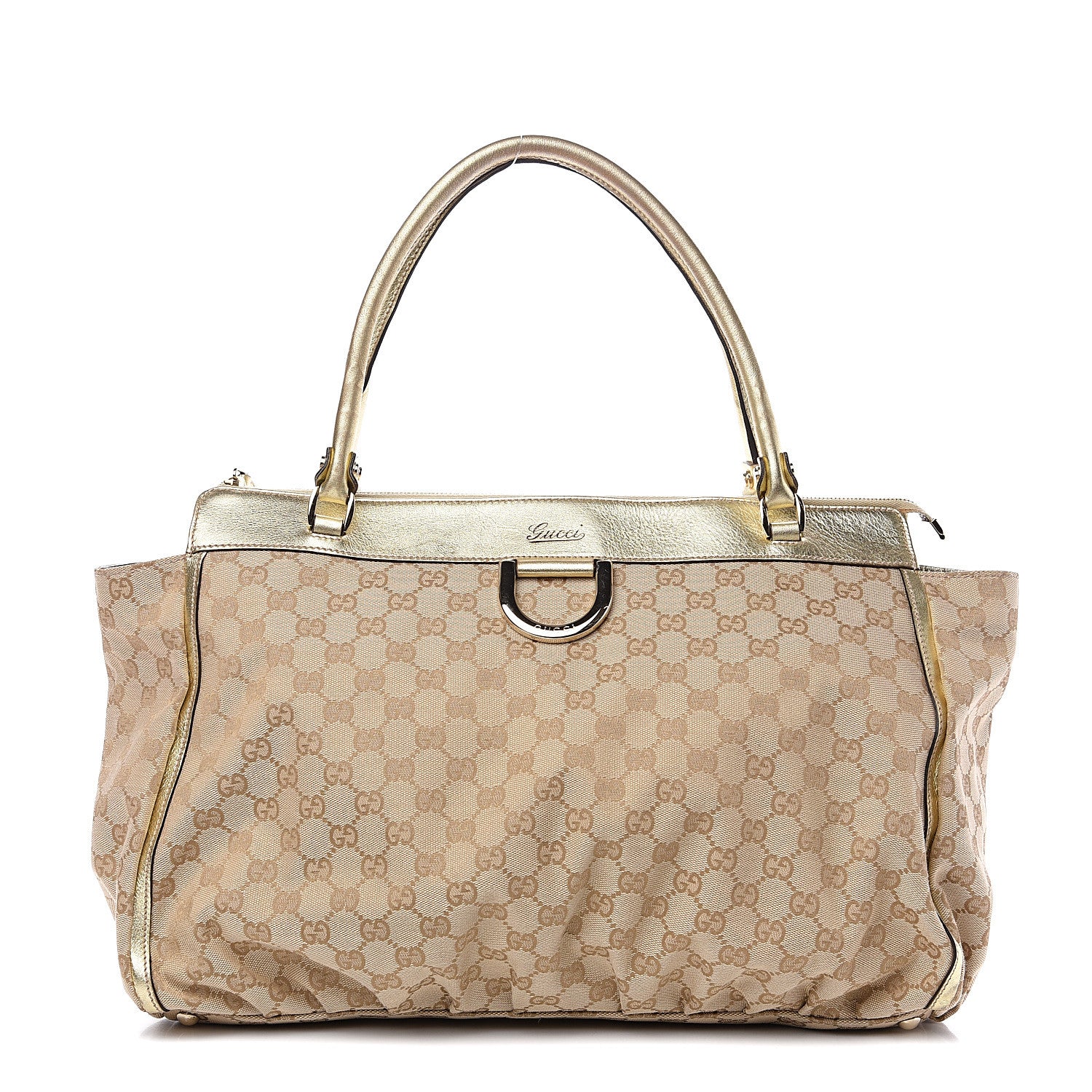Gucci Monogram D Gold Tote Metallic Gold 1 of 11