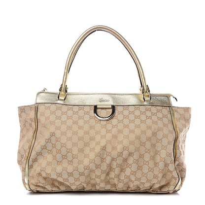 Gucci Monogram D Gold Tote Metallic Gold 1 of 11