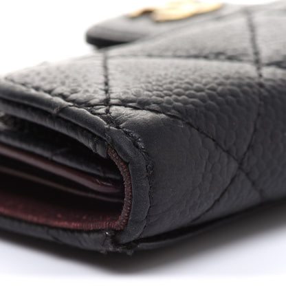 Chanel Caviar Quilted 6 Key Holder Black 11 of 16