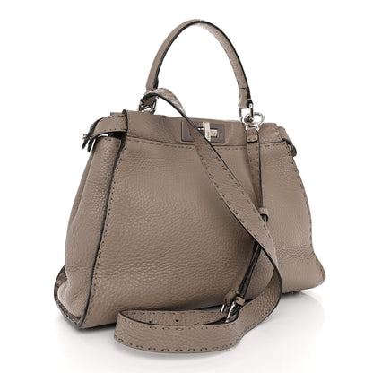 Fendi Cuoio Romano Selleria Medium Peekaboo Iconic Satchel Corda 3 of 10