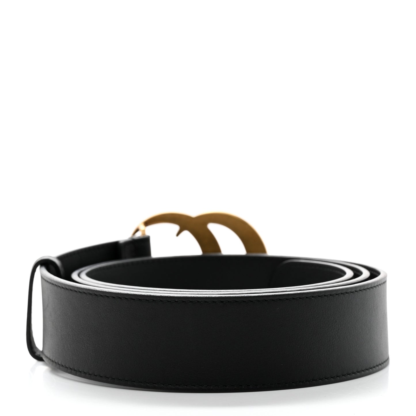 Moon Calfskin Double G 40mm Belt 105 42 Black