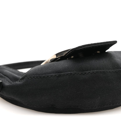 Fendi Neoprene Mini Half Moon Baguette  Black 9 of 10