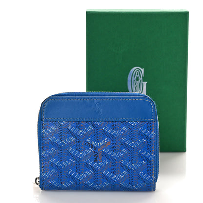 Goyard Goyardine Matignon PM Wallet Blue 9 of 9