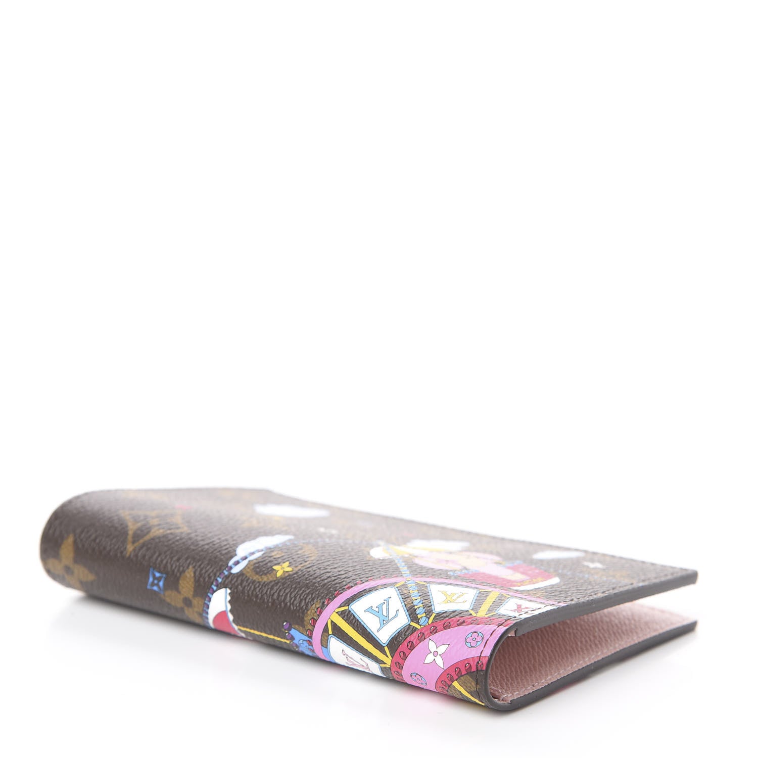 Louis Vuitton Monogram 2020 Christmas Animation Big Wheel Passport Cover Rose Ballerine 3 of 5