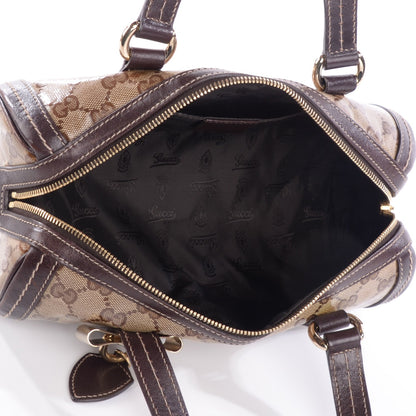 Gucci Crystal Monogram Duchessa Small Boston Bag Brown 5 of 9