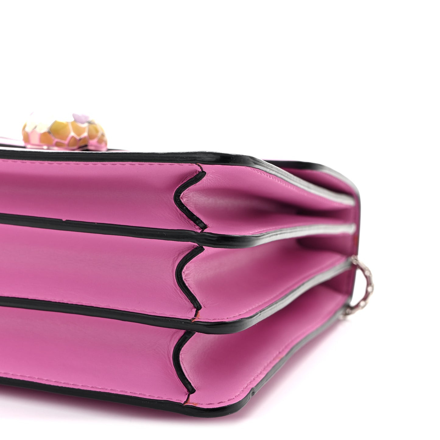 Calfskin Serpenti Forever Top Handle Pink