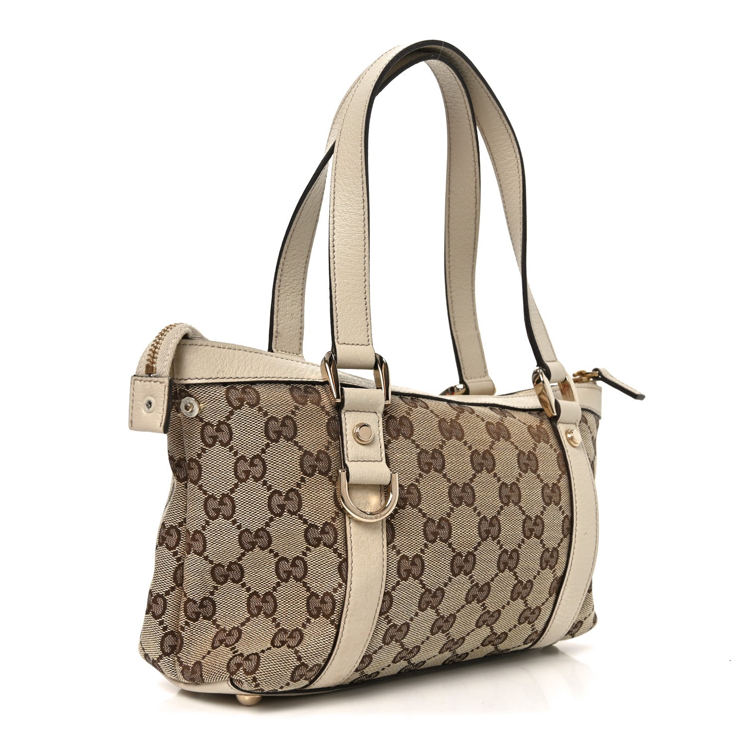Gucci Monogram Small Abbey Tote Off White 3 of 10