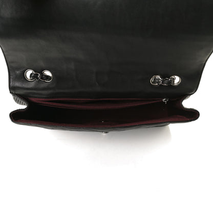 Chanel Lambskin Quilted Large Coco Rider Flap Black 4 of 9