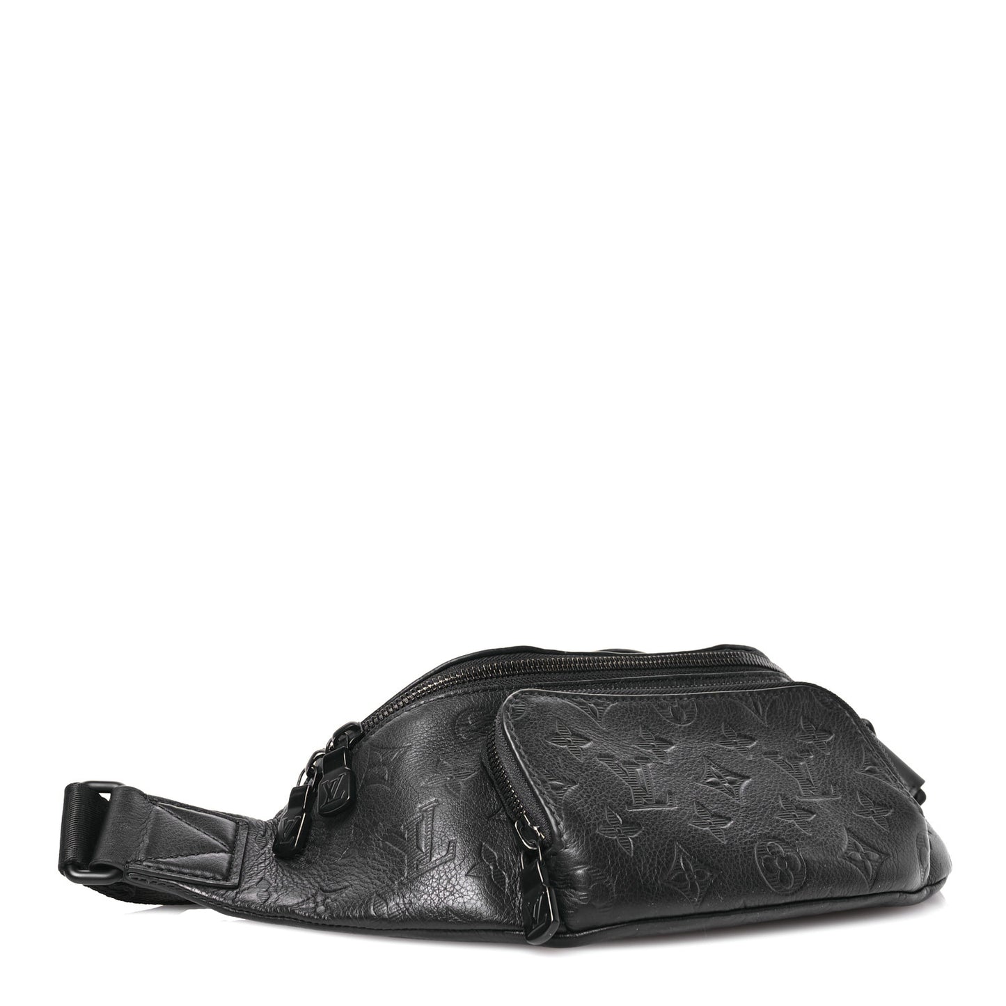 Calfskin Monogram Shadow Rush Bumbag Black