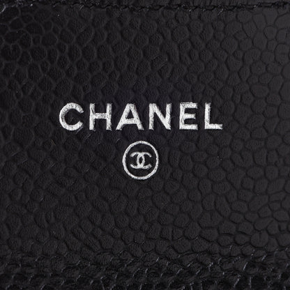 Chanel Caviar Quilted Flap Card Holder Wallet Black 6 of 9
