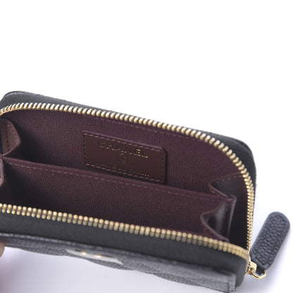 Chanel Caviar Quilted Zip Coin Purse Black 6 of 11