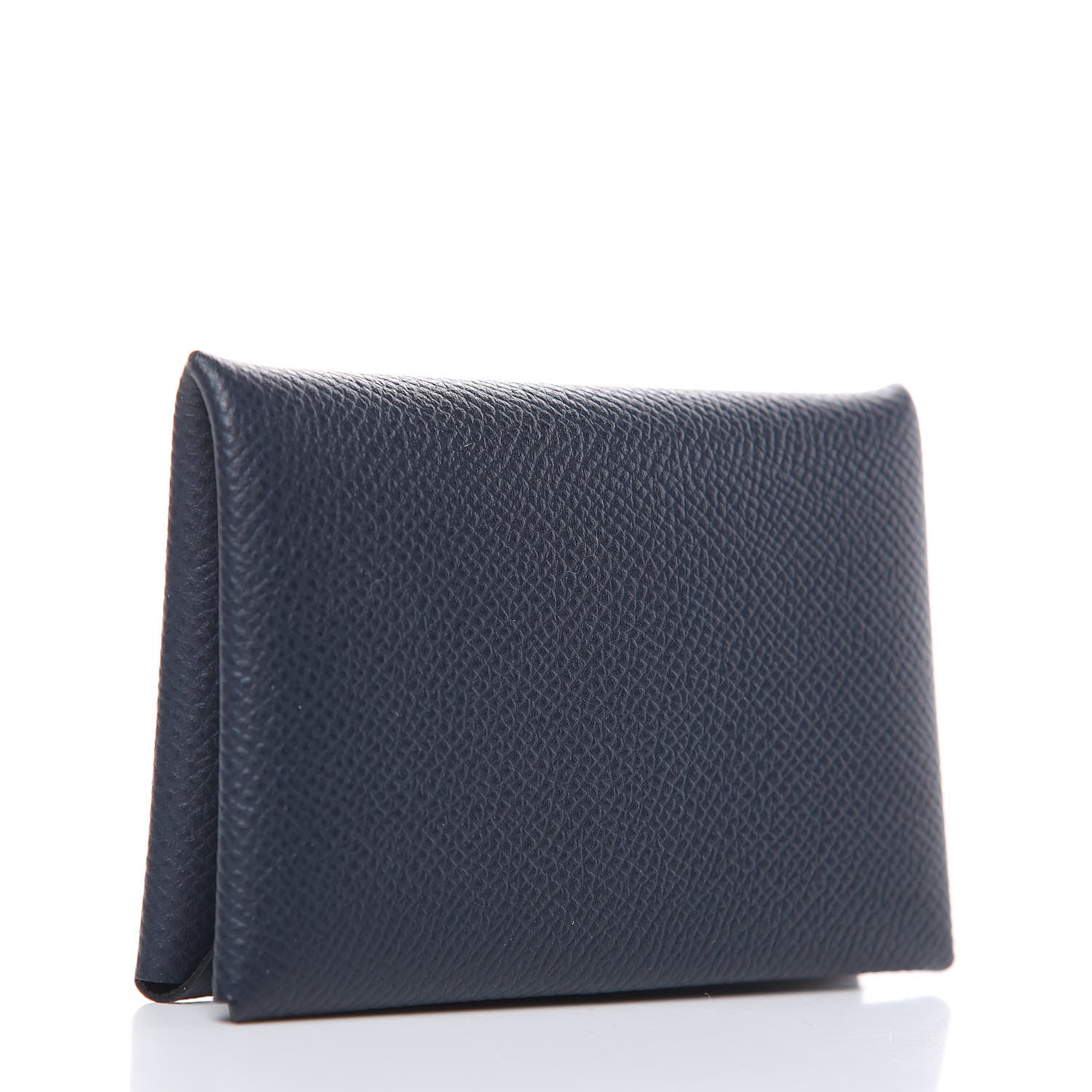 Hermes Epsom Calvi Card Case Bleu Nuit 2 of 7