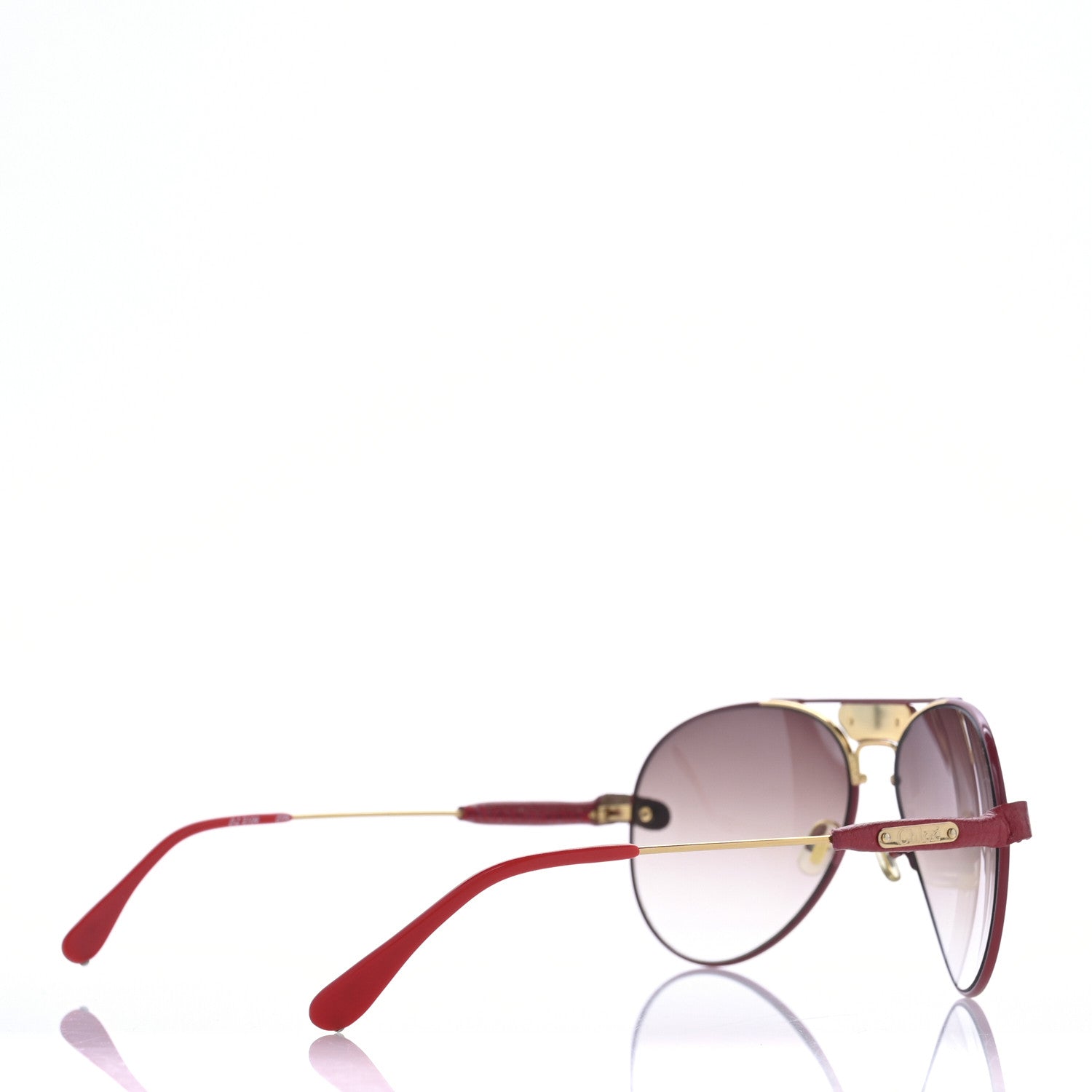 Chloe Tamaris Aviator Sunglasses CL 2104 Gold Red 4 of 8