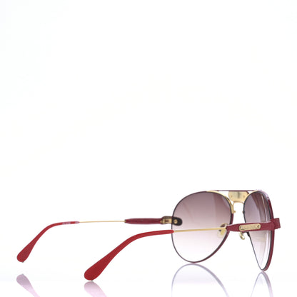 Chloe Tamaris Aviator Sunglasses CL 2104 Gold Red 4 of 8