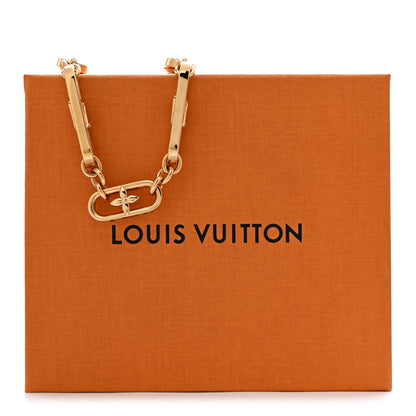Louis Vuitton Metal My LV Chain Necklace Gold 6 of 6