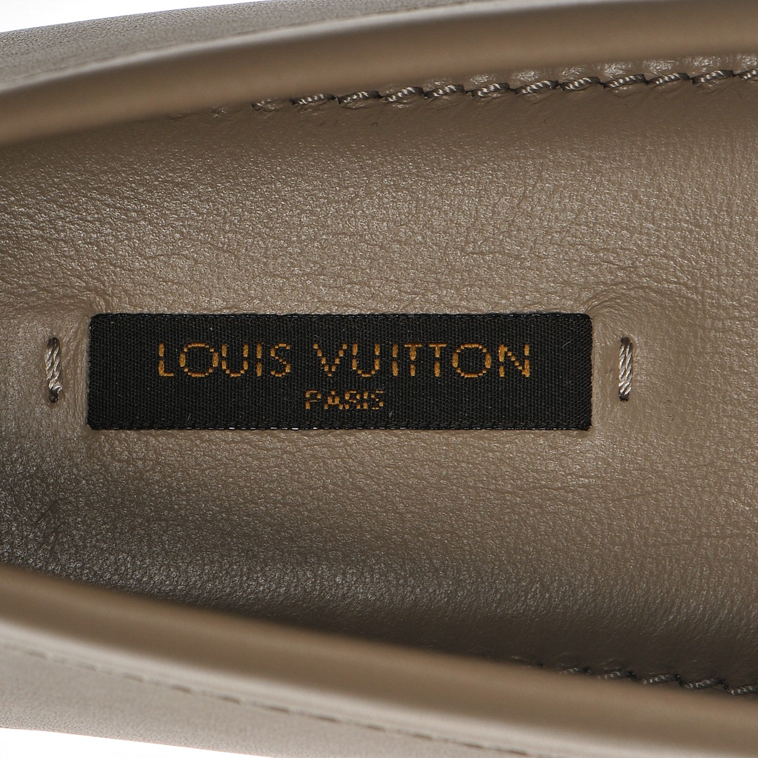 Louis Vuitton Calfskin Oxford Loafers 36 Beige White 6 of 8