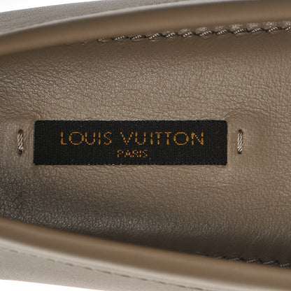 Louis Vuitton Calfskin Oxford Loafers 36 Beige White 6 of 8
