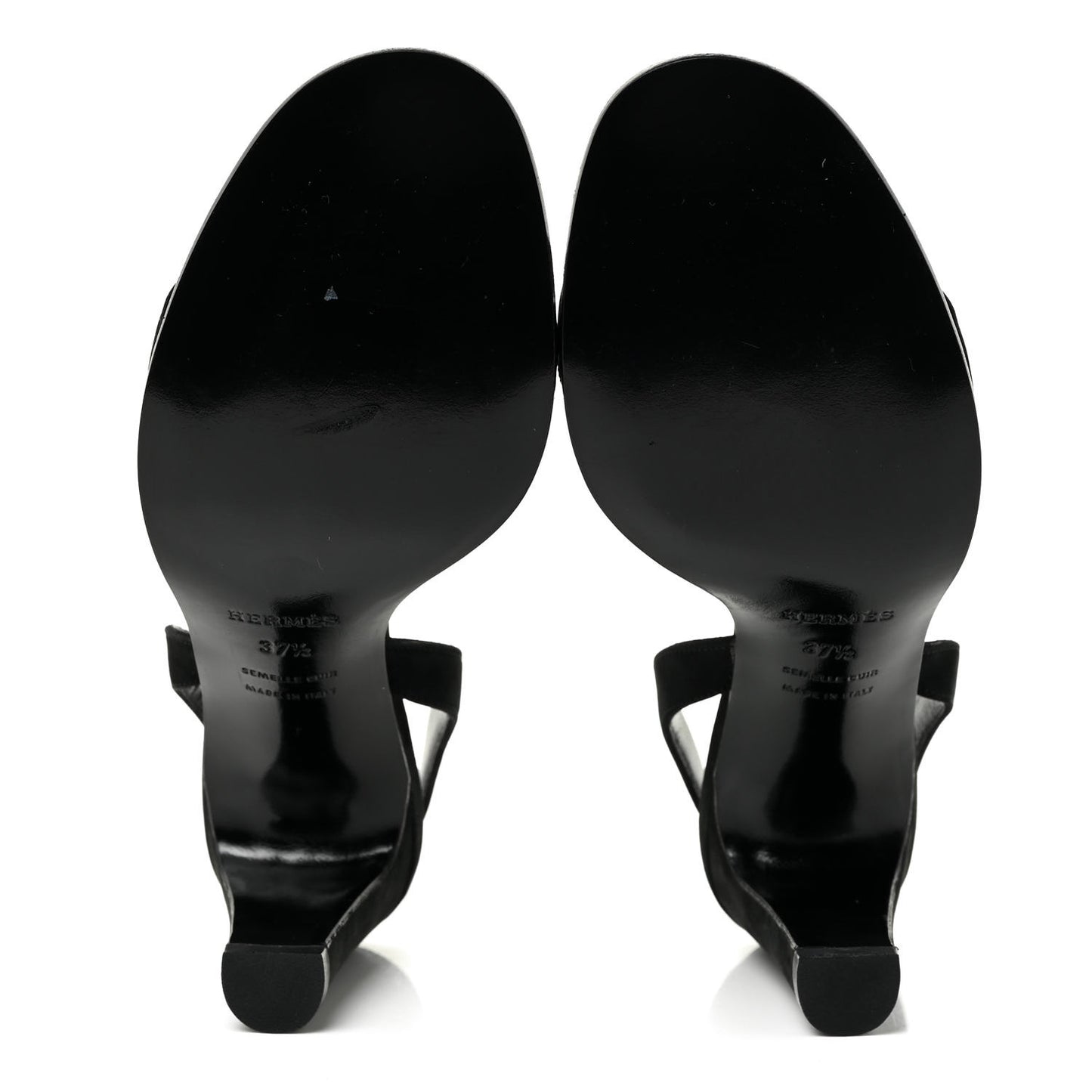Suede Slingback Sandals 37.5 Black