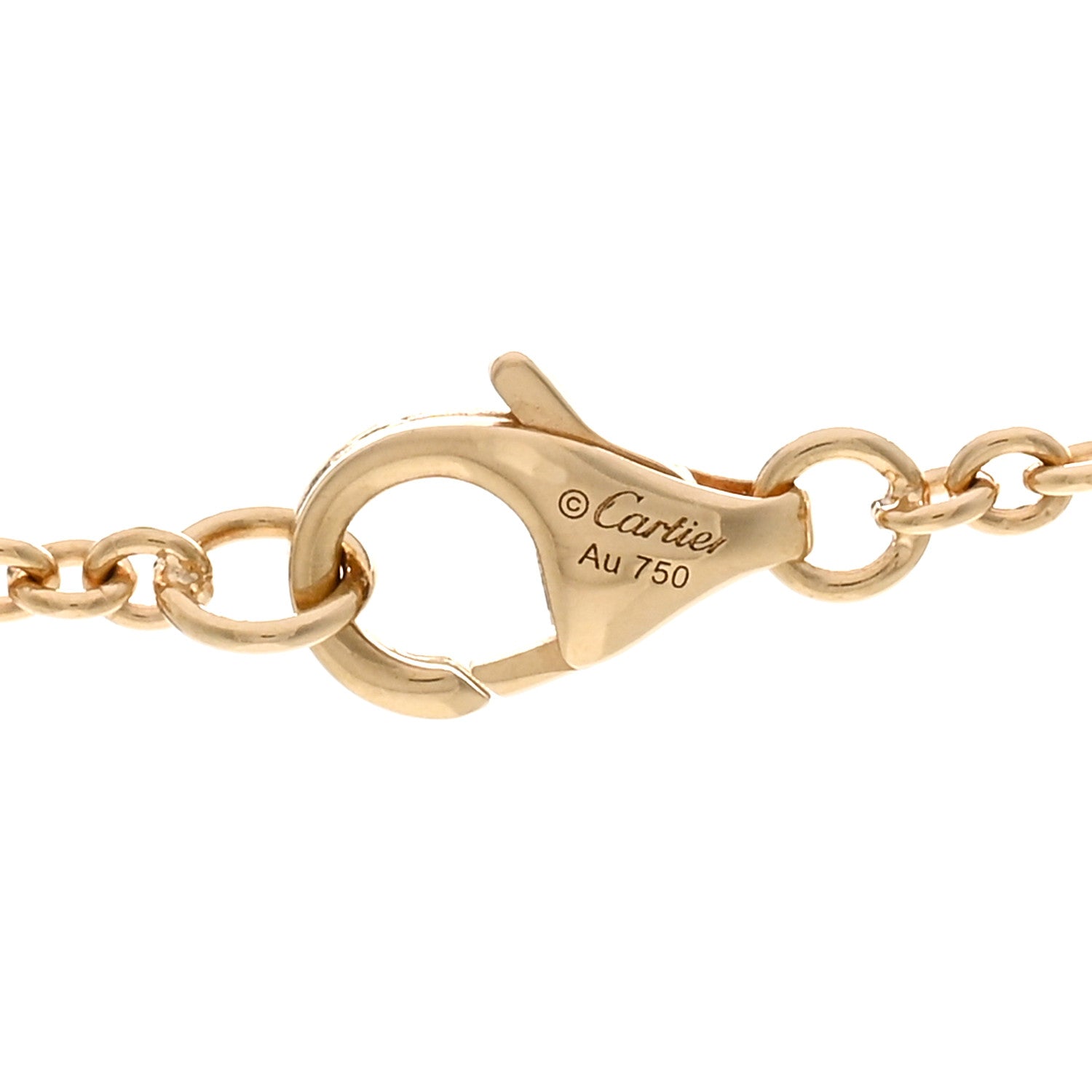 Cartier 18K Yellow Gold Interlocking LOVE Necklace 4 of 5