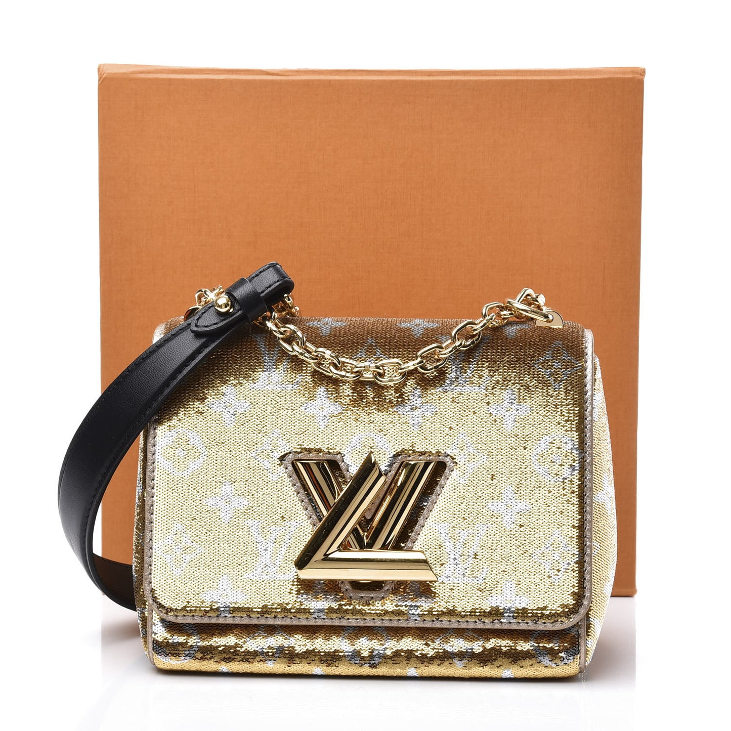 Monogram Sequins Twist PM Gold Silver