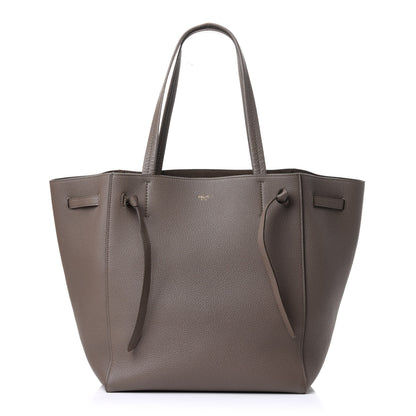 Celine Soft Grained Calfskin Small Belt Cabas Phantom Taupe 1 of 12