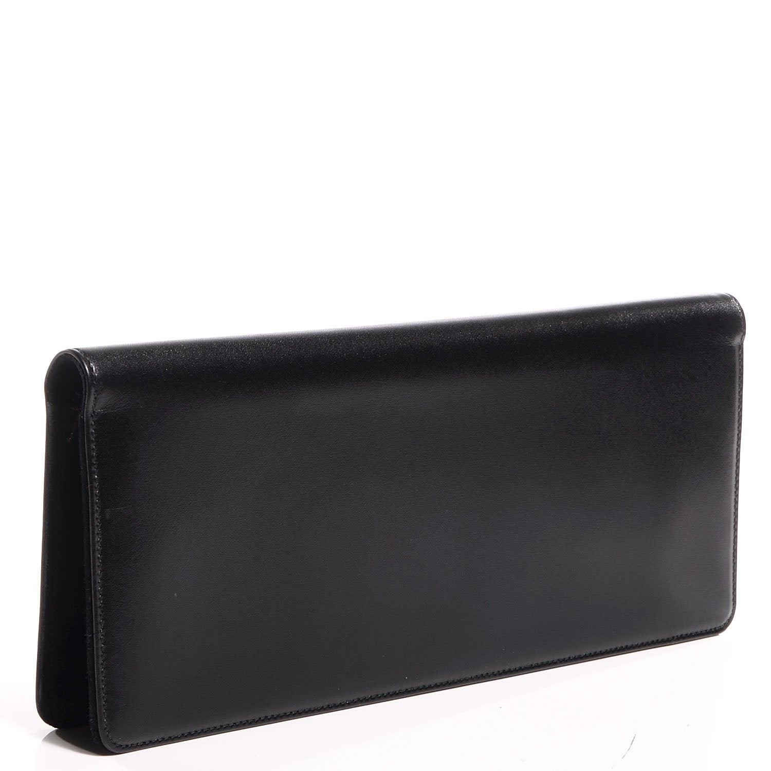 Saint Laurent Veau Leather Suede Travel Wallet Black 3 of 7