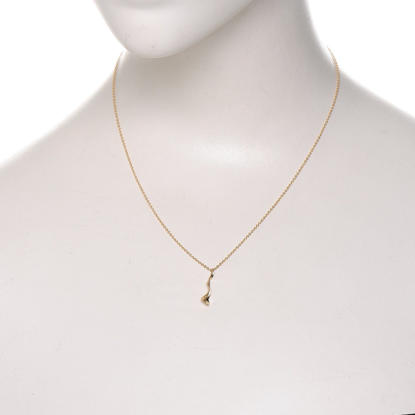 18K Yellow Gold Frank Gehry Orchid Pendant Necklace
