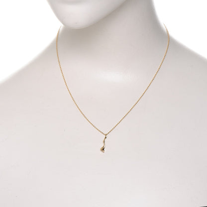 Tiffany 18K Yellow Gold Frank Gehry Orchid Pendant Necklace 2 of 5
