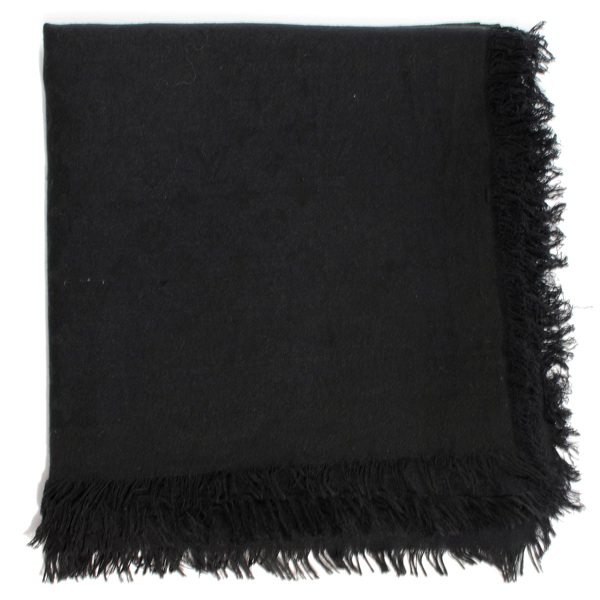 Louis Vuitton Silk Wool Monogram Shawl Black 4 of 5