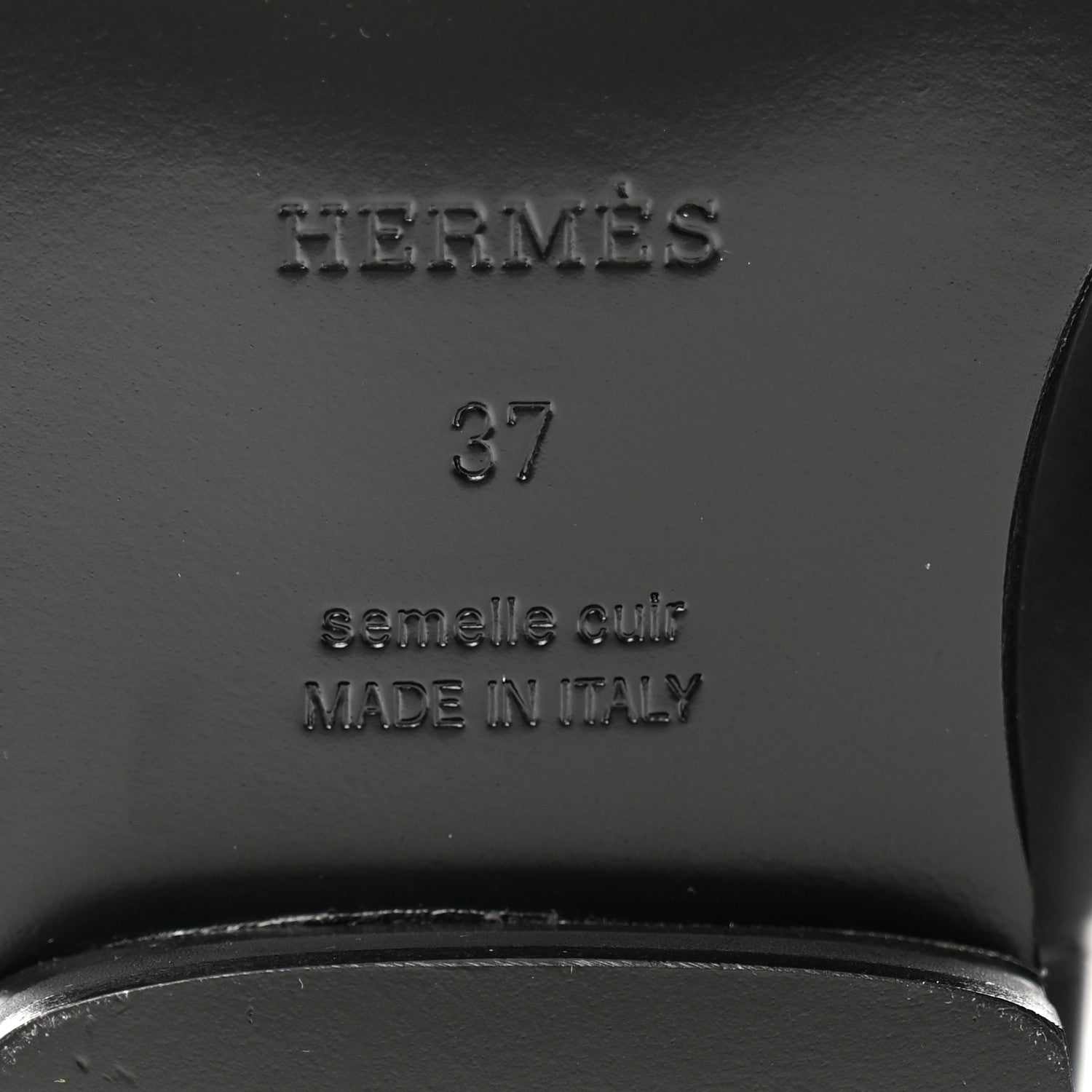 Hermes Calfskin High Boots 37 Black 6 of 8