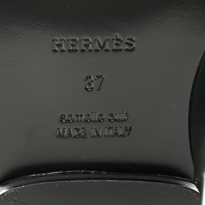 Hermes Calfskin High Boots 37 Black 6 of 8