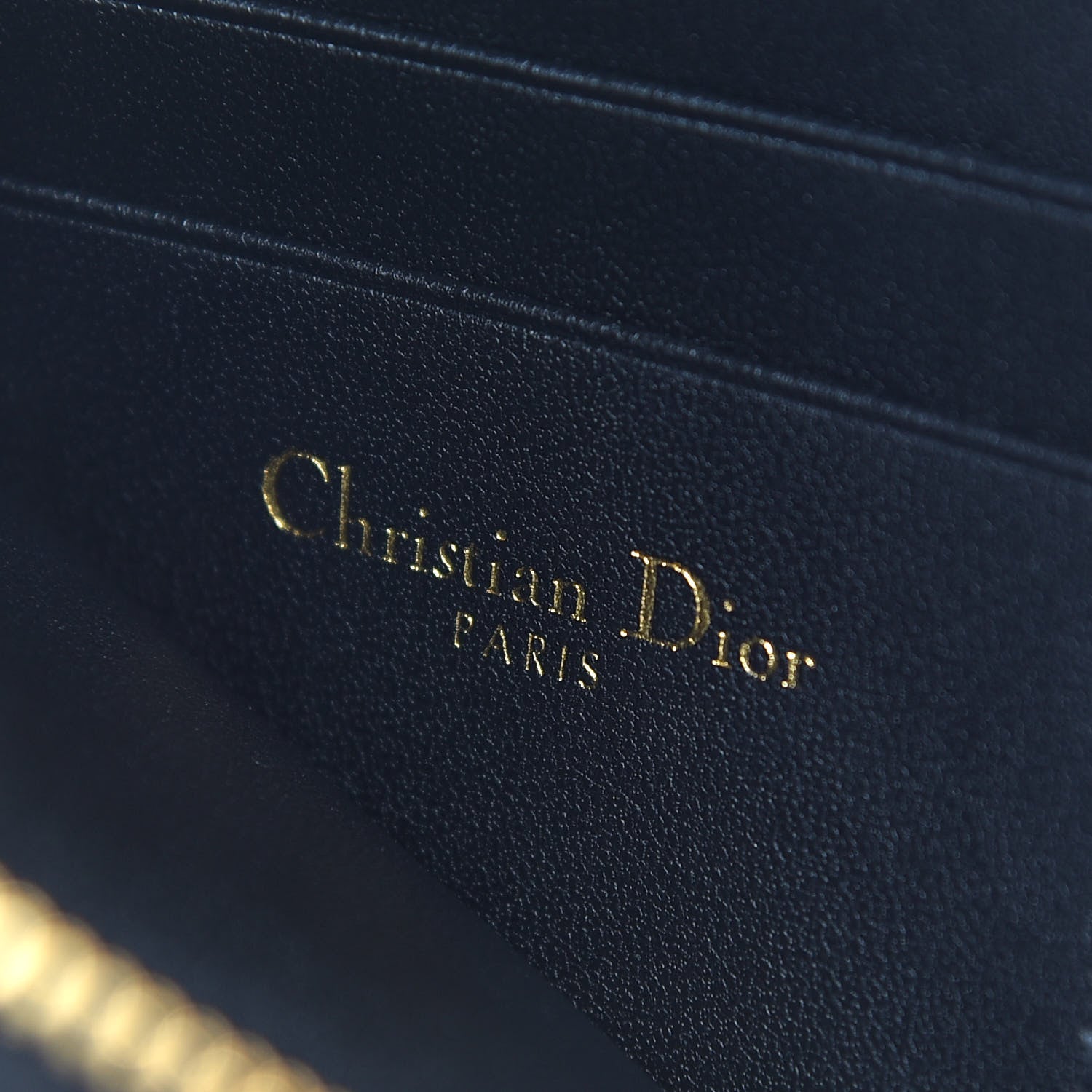 Christian Dior Supple Calfskin Cannage Caro Multifunctional Pouch Black 7 of 9