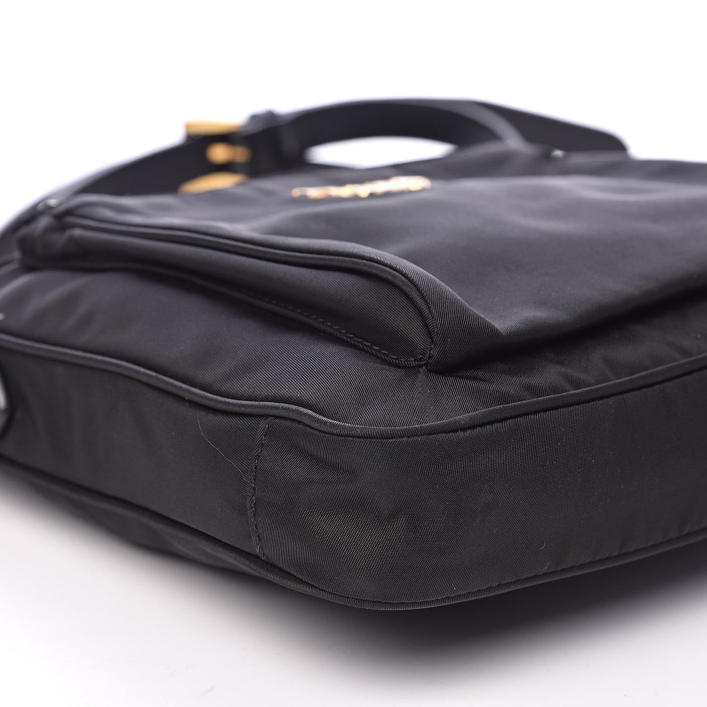 Tessuto Nylon Saffiano Crossbody Bag Black
